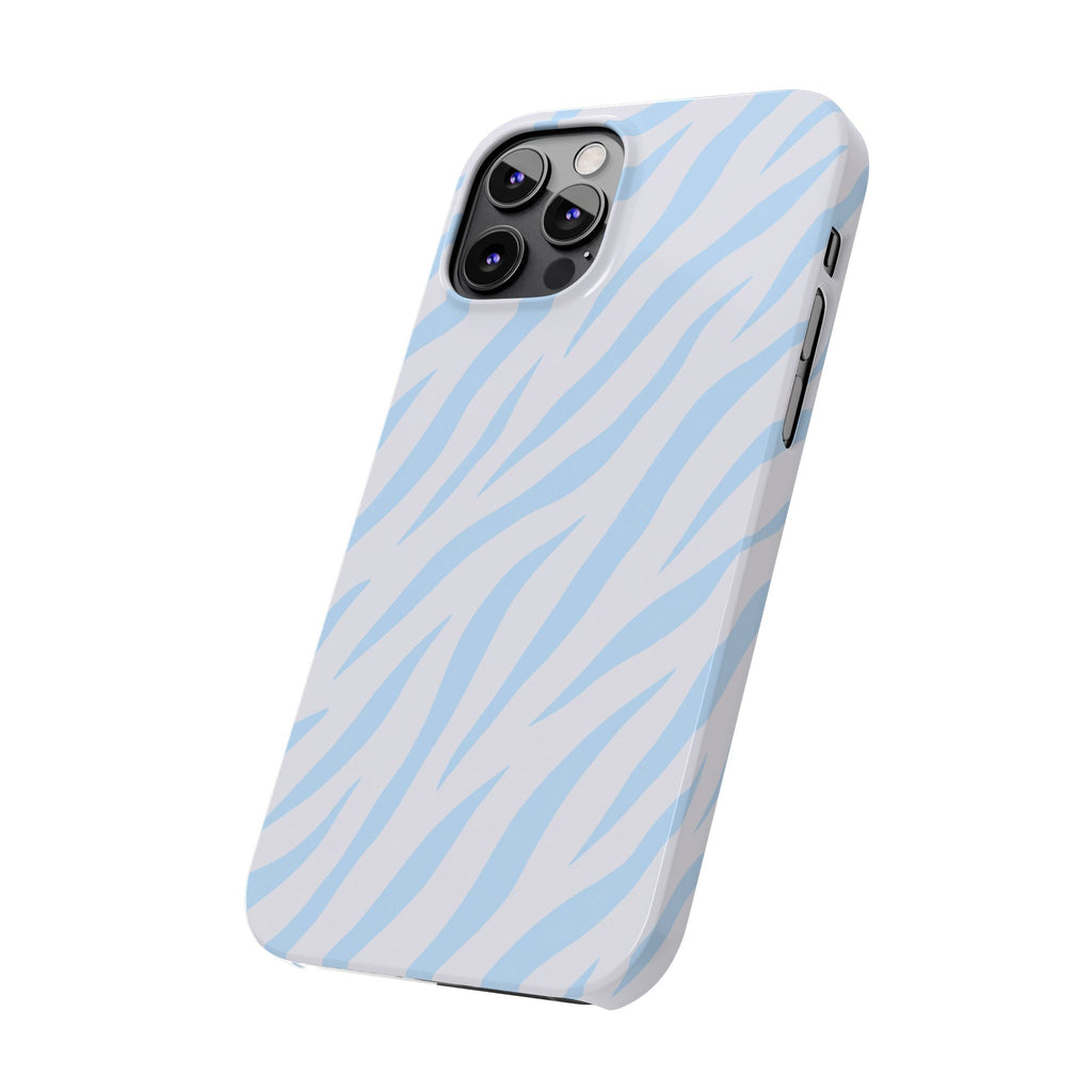 Blue Zebra - Slim iphone Case