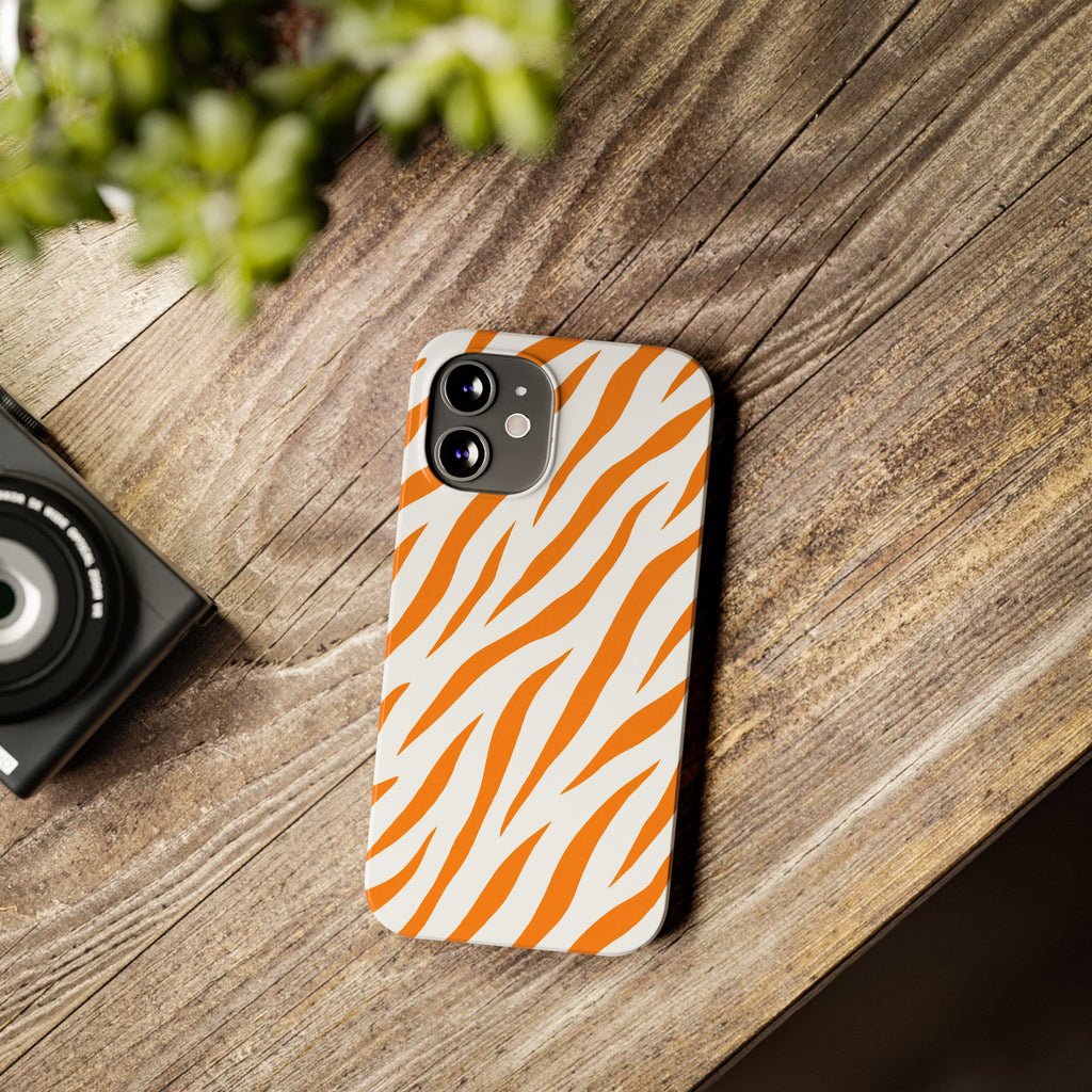 Orange Zebra— Slim iphone Case