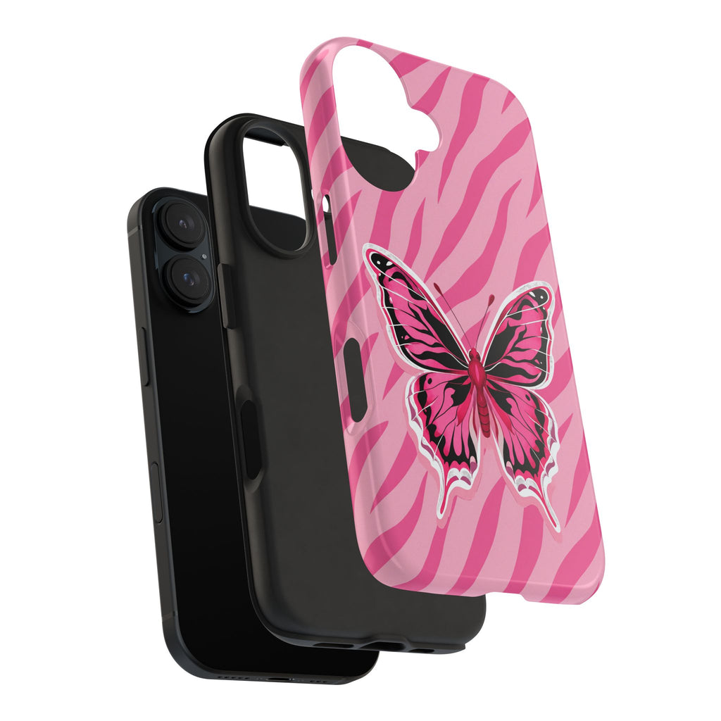 Pink Butterfly - Tough Phone Case