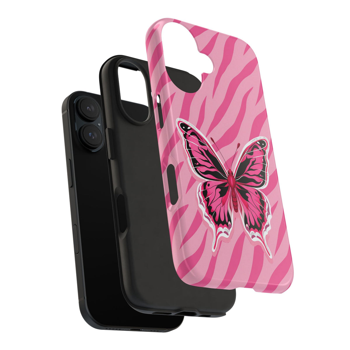 Pink Butterfly - Tough Phone Case