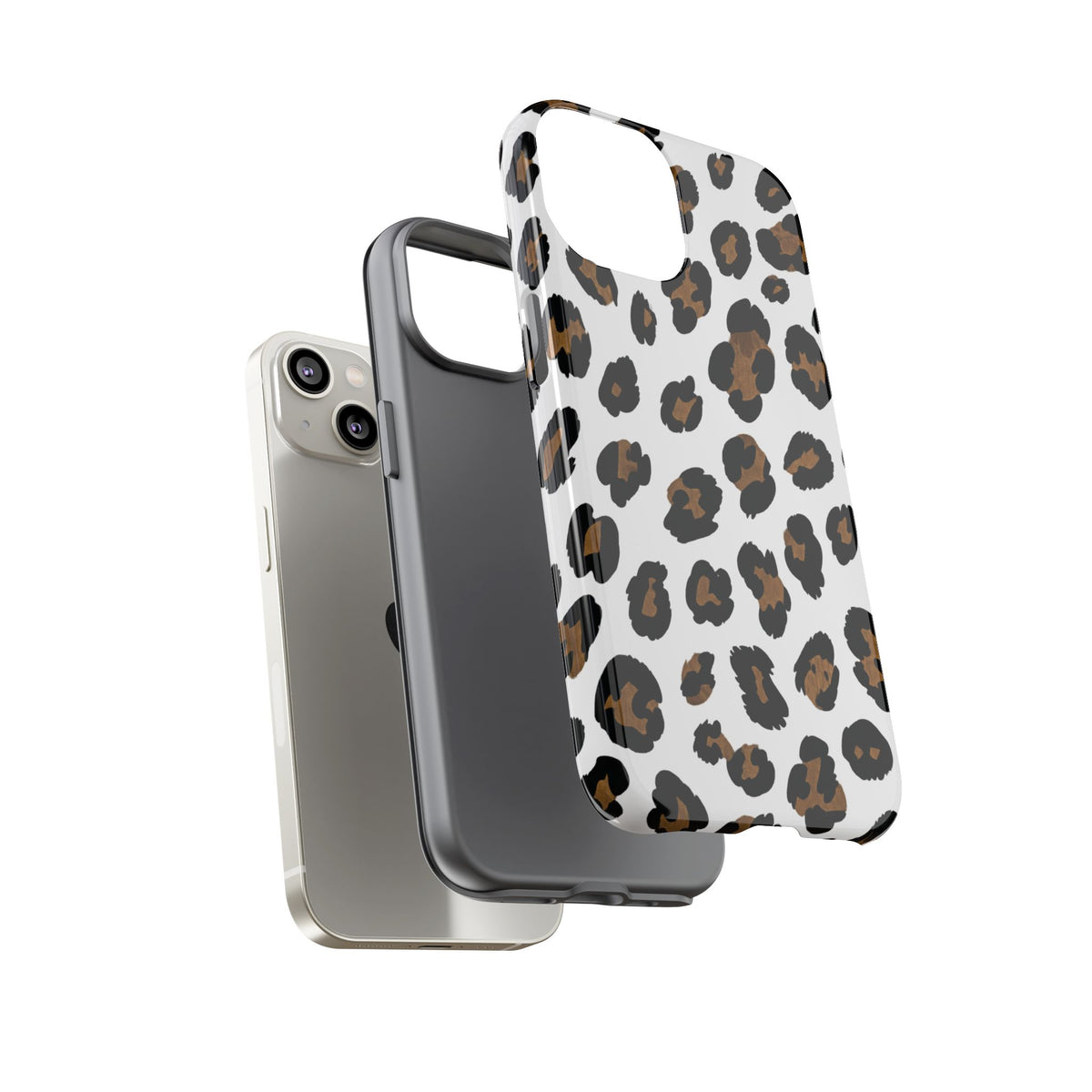 White Classic Leopard — Tough iphone case