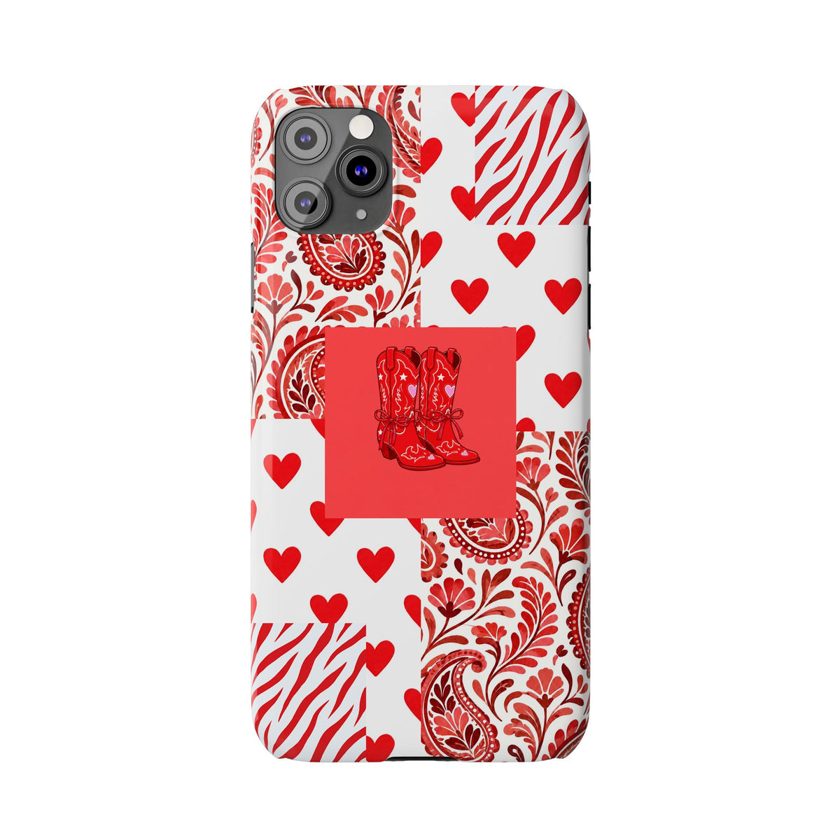 Red Boot Multi Pattern— Slim iPhone Case