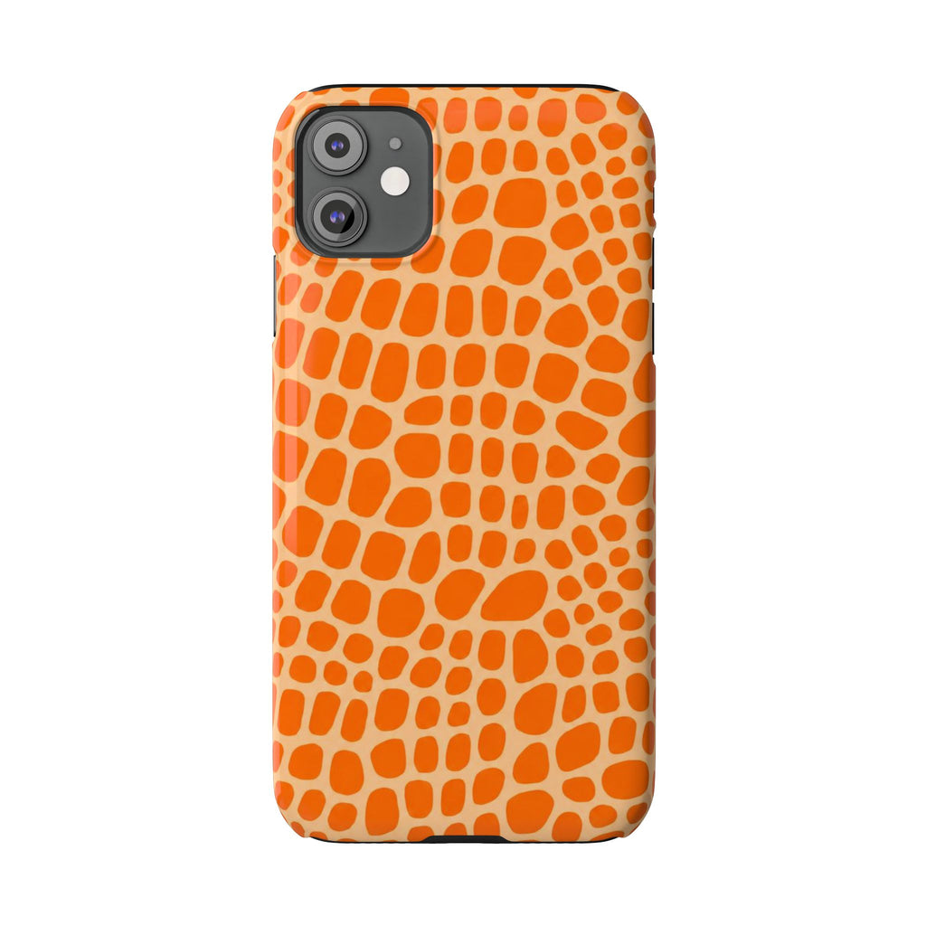 Orange Gator— Slim iphone Case