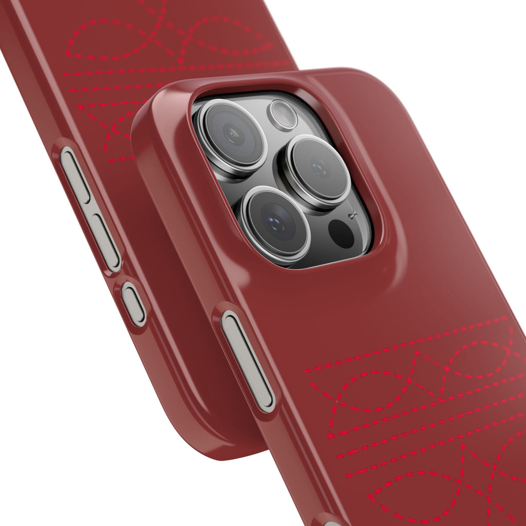 Red Boot Stitch — Slim iphone Case