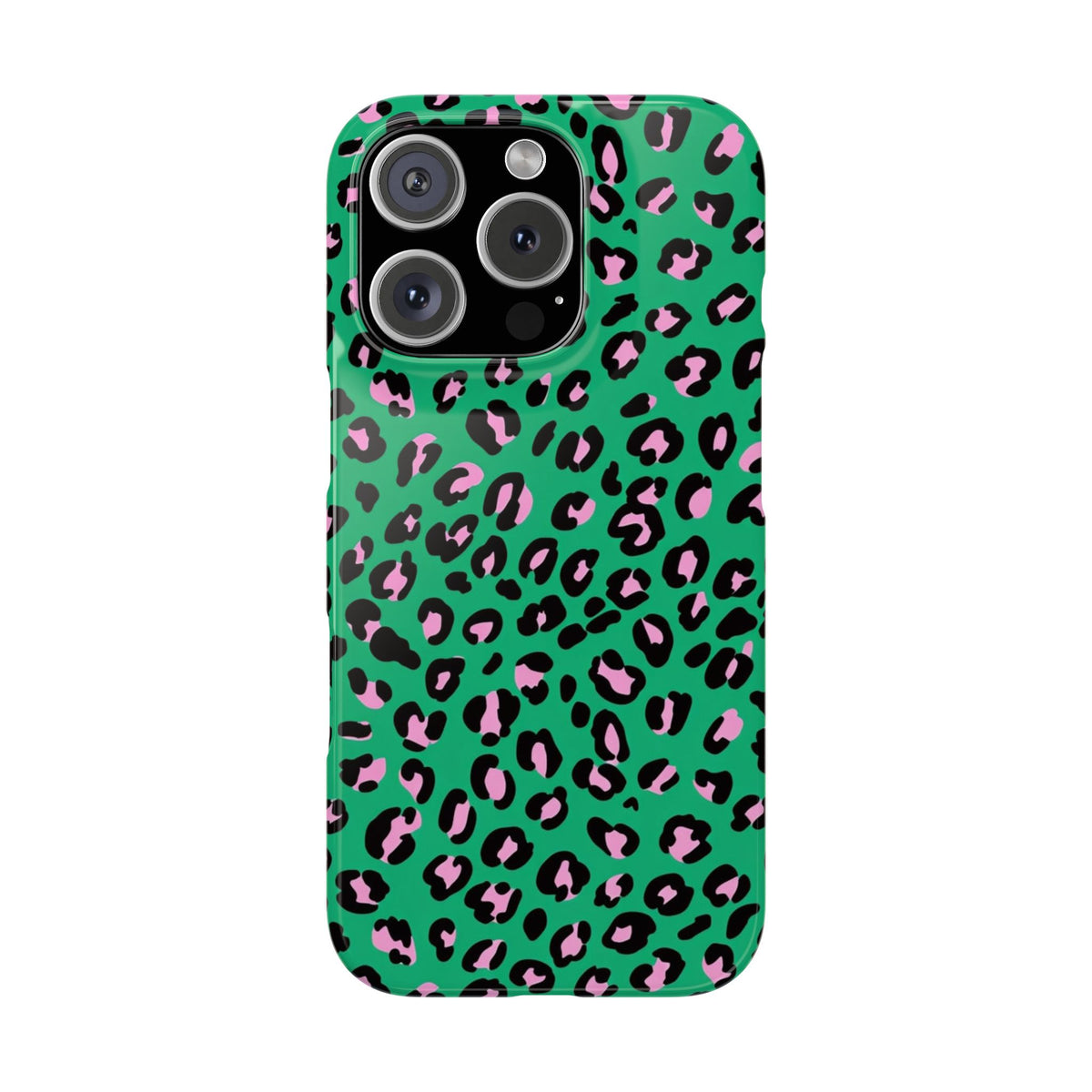 Green & Pink Leopard — Slim iphone Case