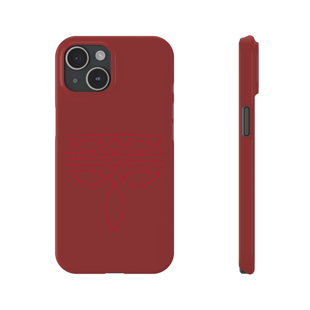 Red Boot Stitch — Slim iphone Case
