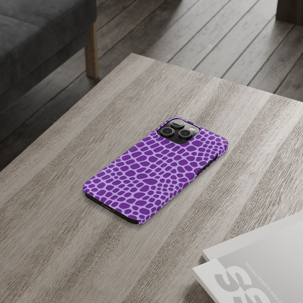 Purple Gator - Slim iphone Case