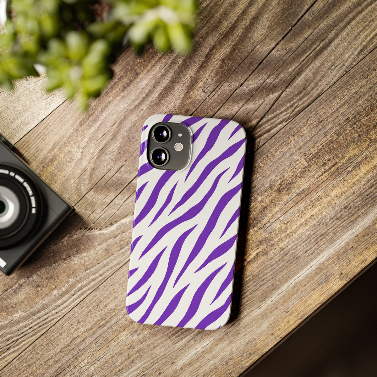 Purple Zebra  — Slim iphone Case