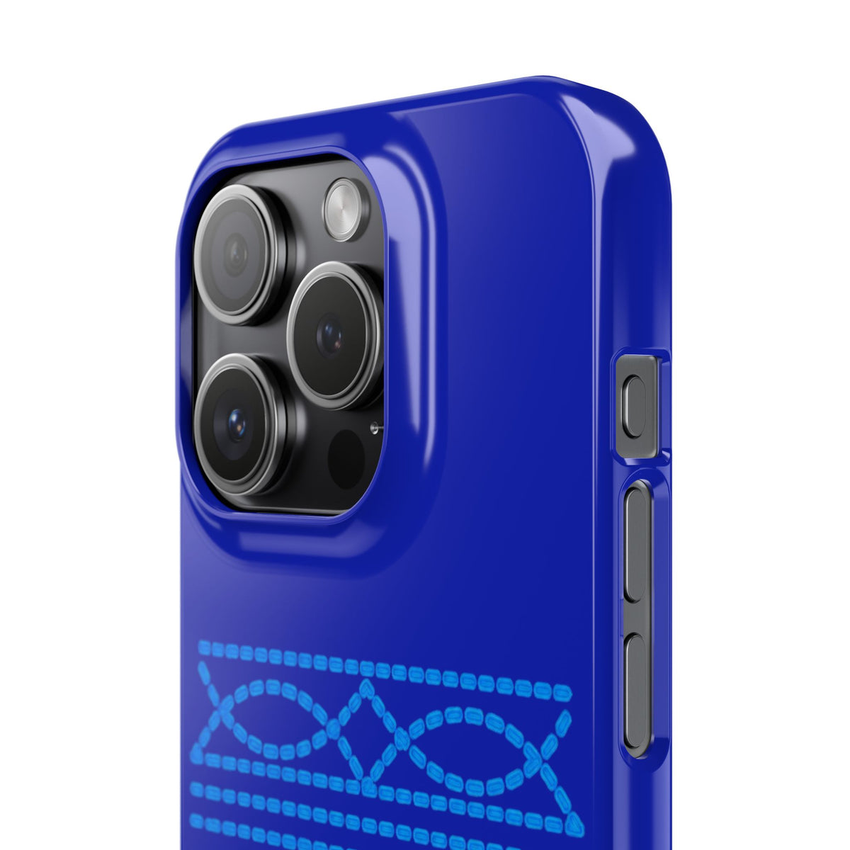 Blue Boot Stitch— Slim iphone Case
