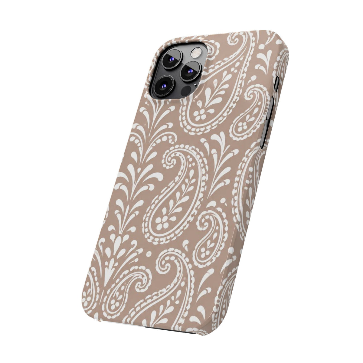 Beige Paisley — Slim iphone Case