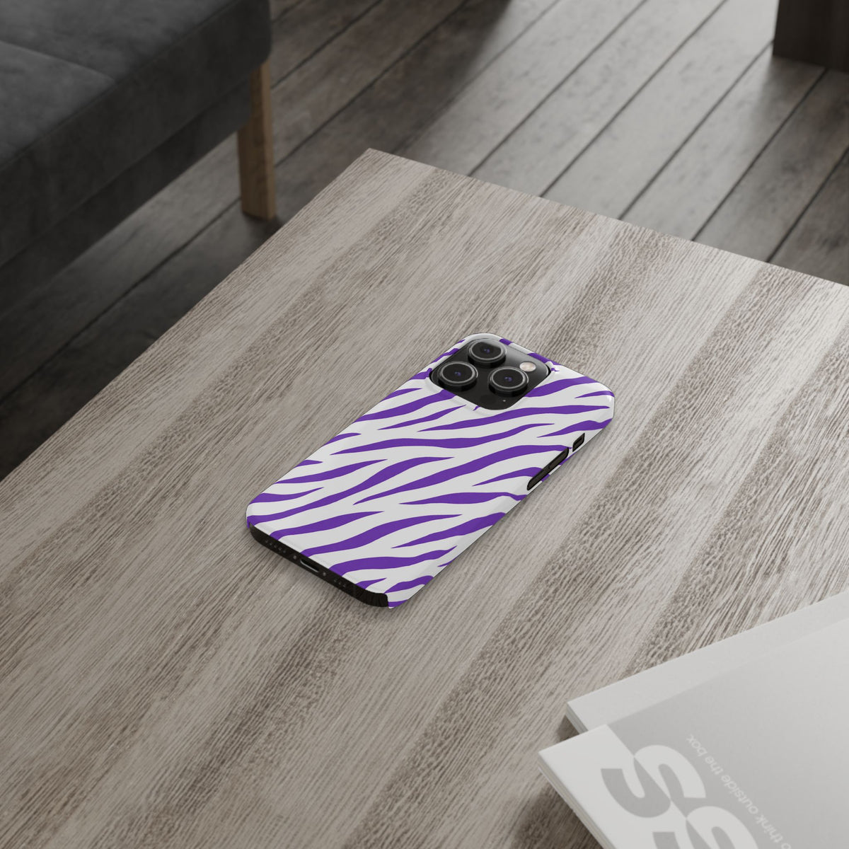 Purple Zebra  — Slim iphone Case