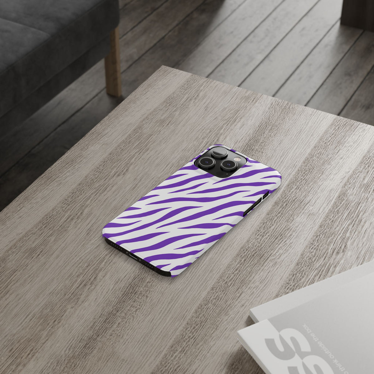 Purple Zebra  — Slim iphone Case
