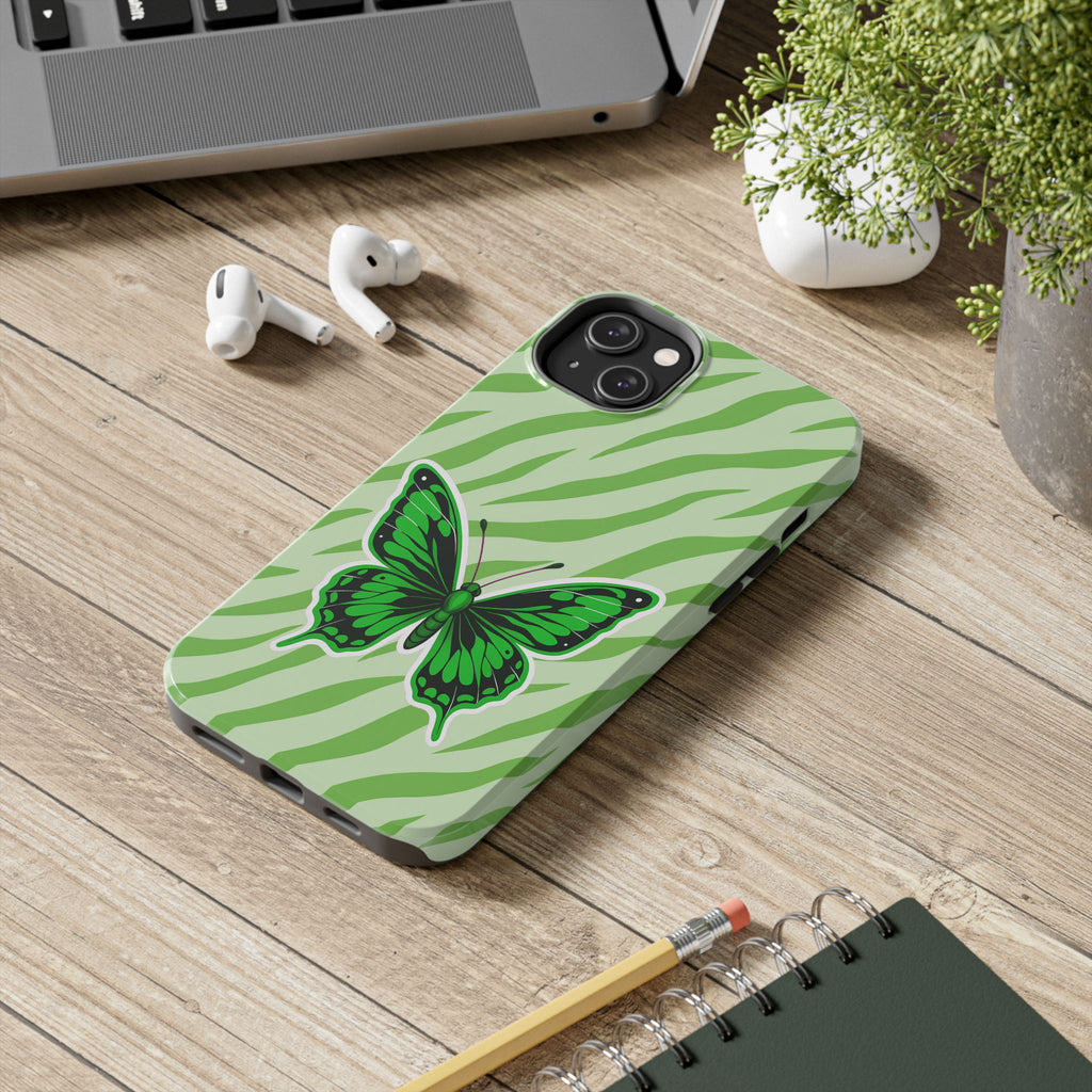 Green Butterfly - Tough Phone Case