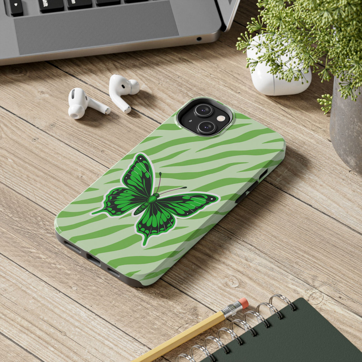 Green Butterfly - Tough Phone Case