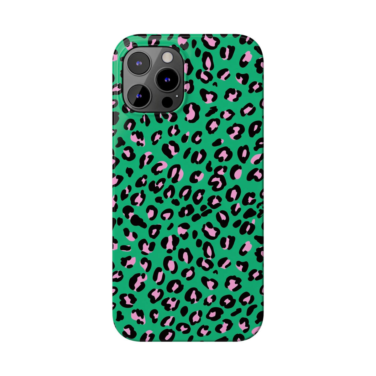 Green & Pink Leopard — Slim iphone Case