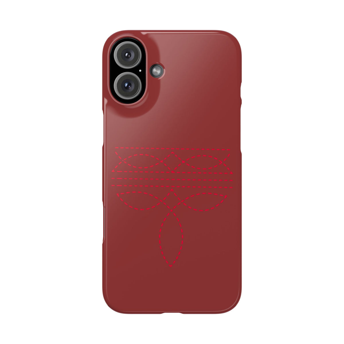 Red Boot Stitch — Slim iphone Case