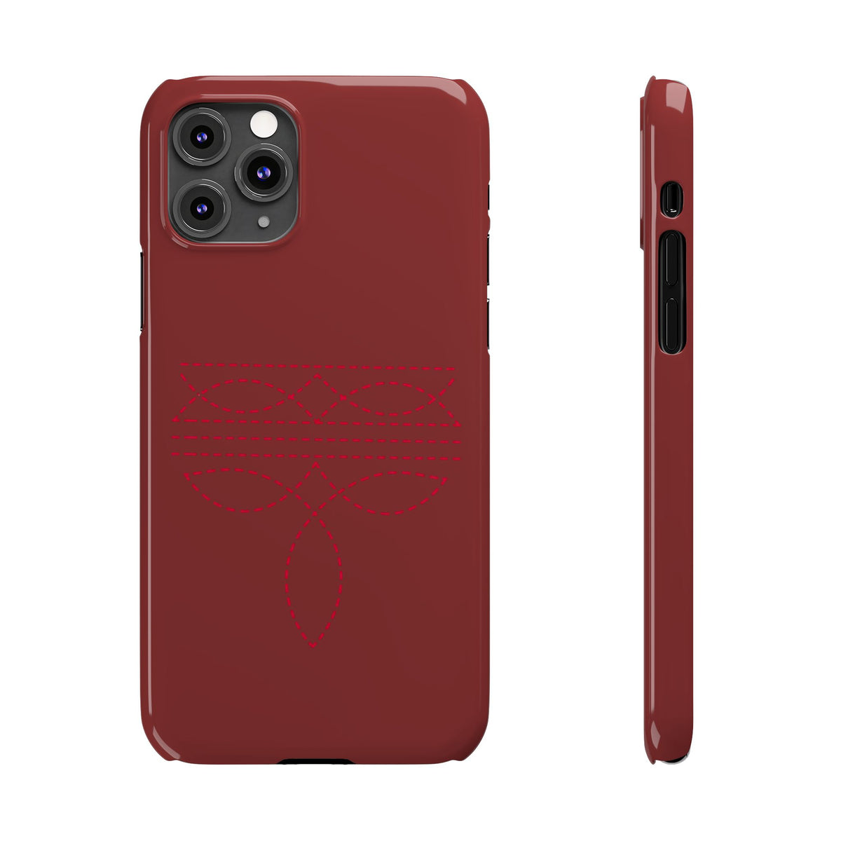 Red Boot Stitch — Slim iphone Case