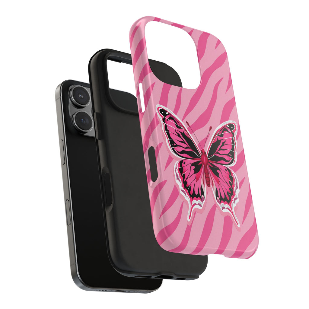 Pink Butterfly - Tough Phone Case