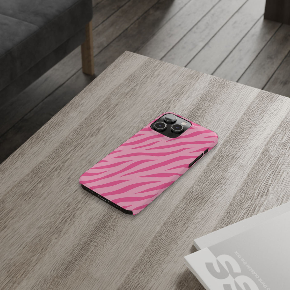 Pink Zebra— Slim iphone Case
