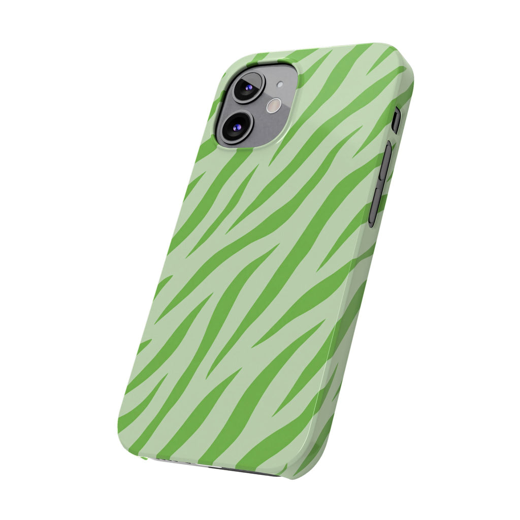 Green Zebra — Slim iphone Case