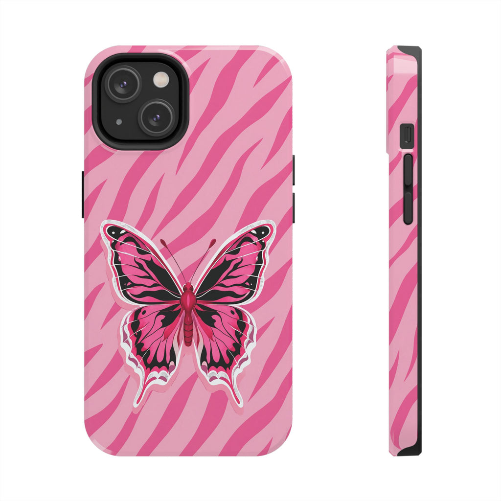 Pink Butterfly - Tough Phone Case