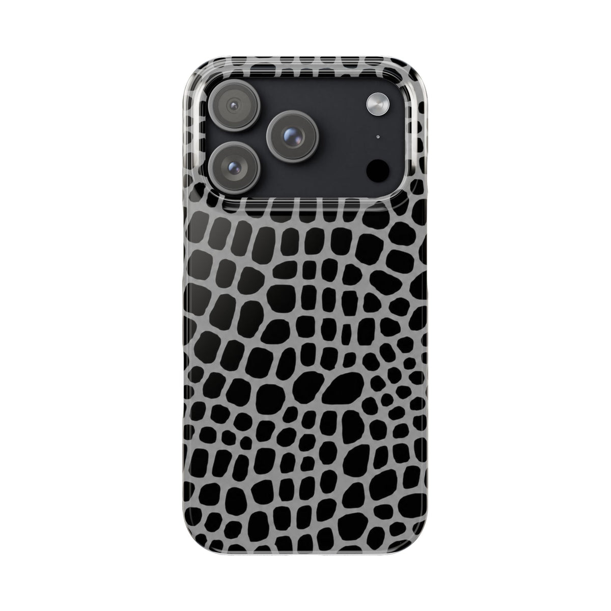 Black & Grey Gator - Slim iphone Case