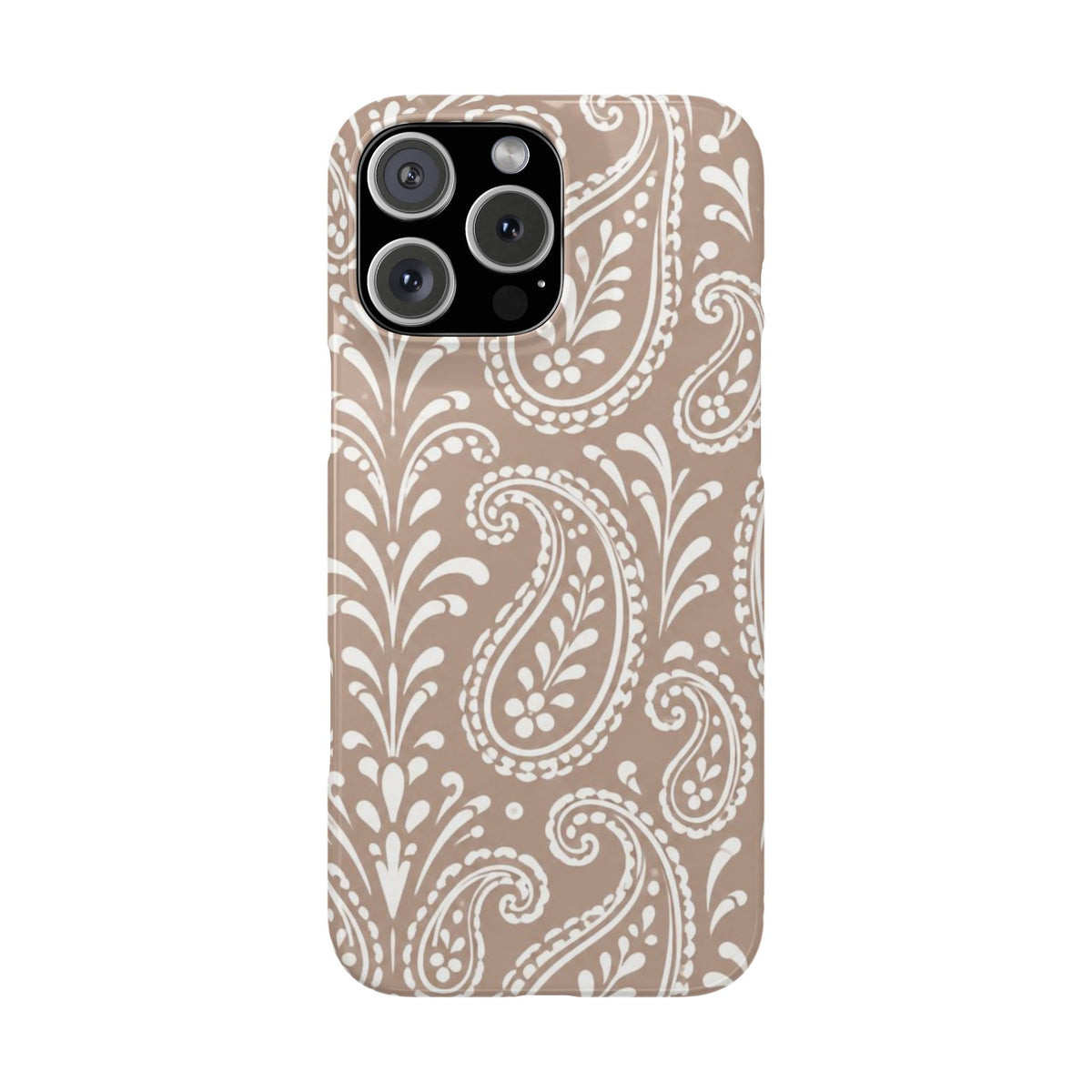 Beige Paisley — Slim iphone Case