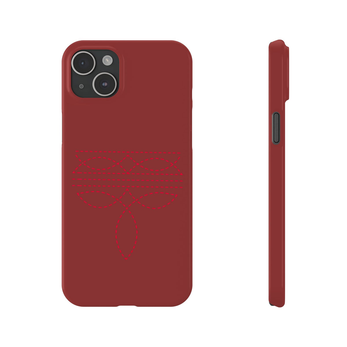 Red Boot Stitch — Slim iphone Case