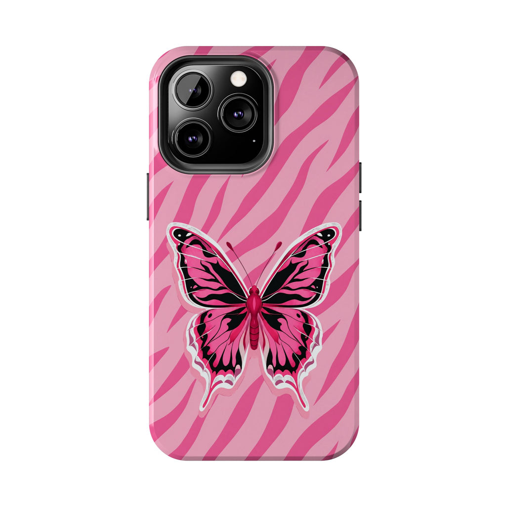 Pink Butterfly - Tough Phone Case