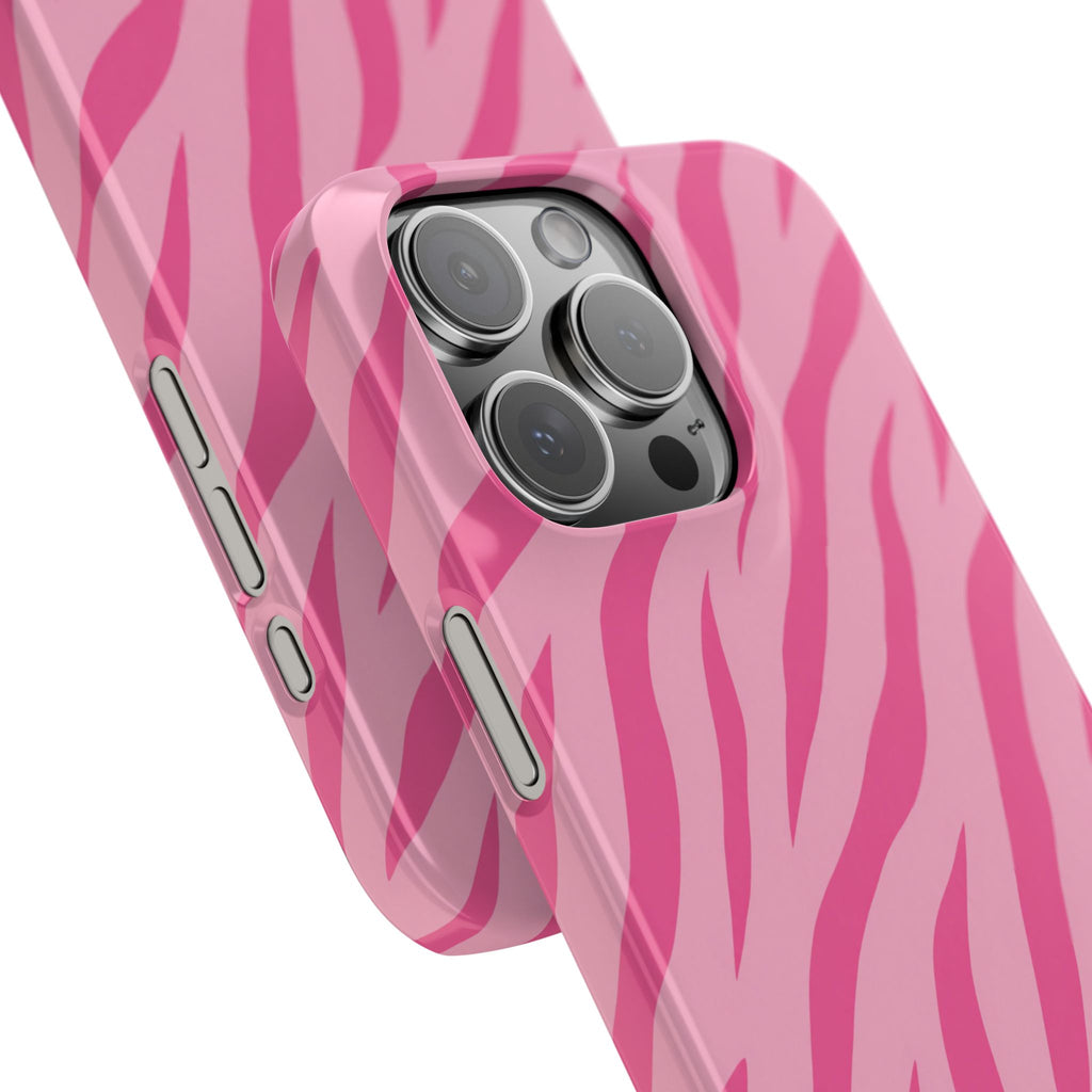 Pink Zebra— Slim iphone Case