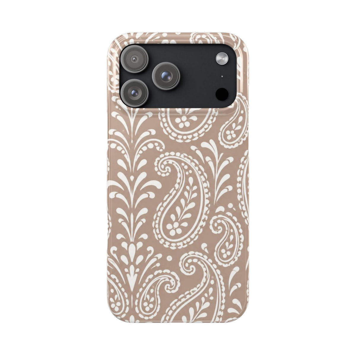 Beige Paisley — Slim iphone Case