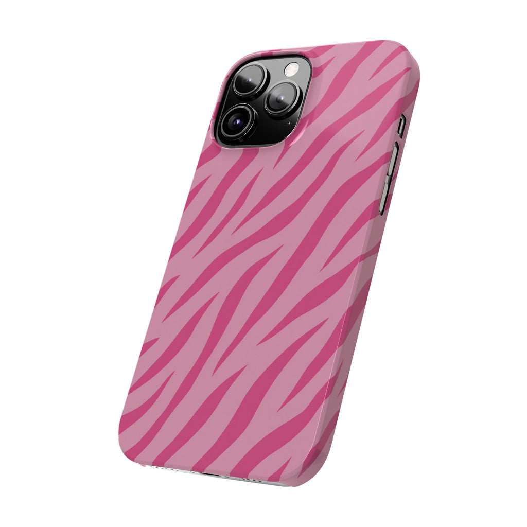 Pink Zebra— Slim iphone Case