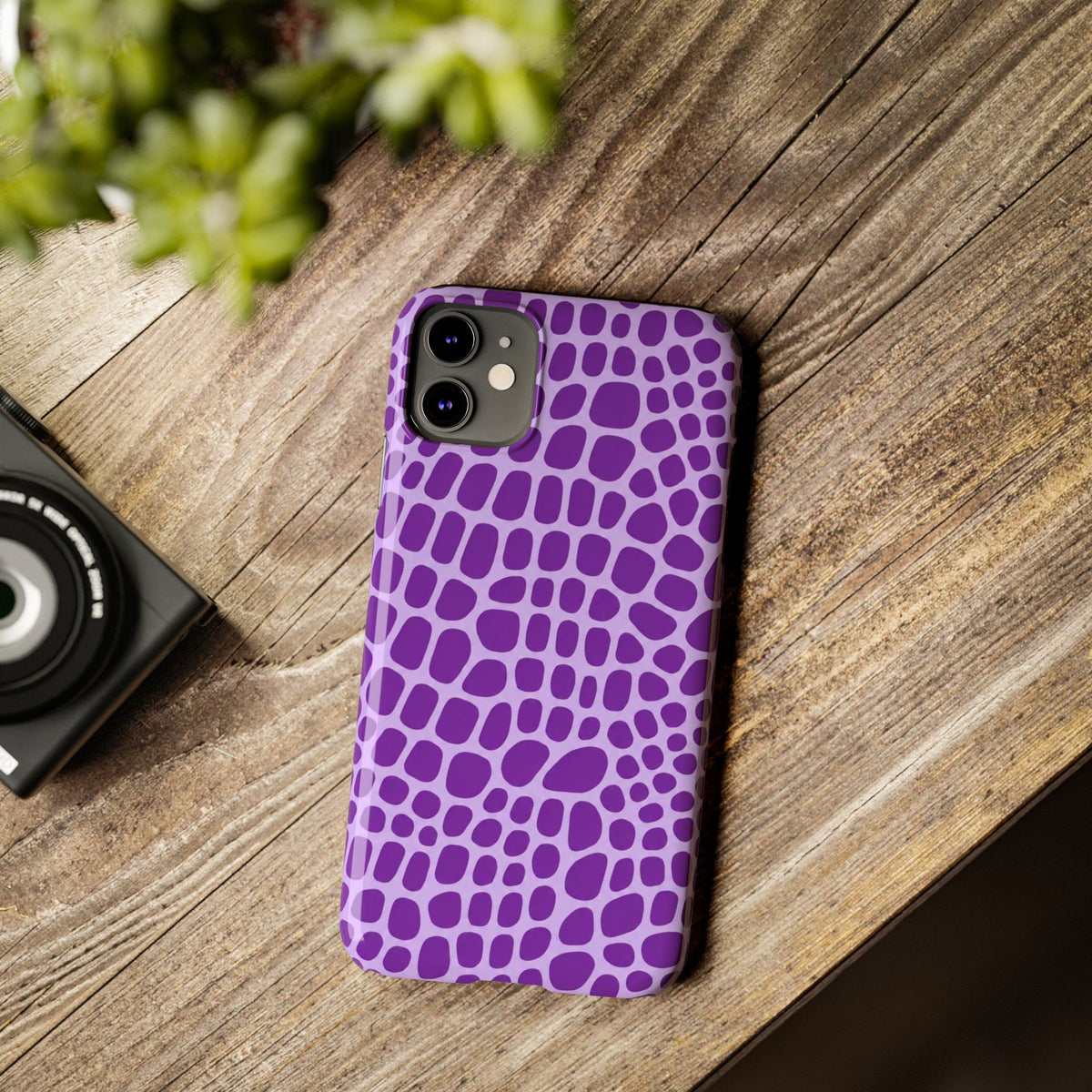 Purple Gator - Slim iphone Case
