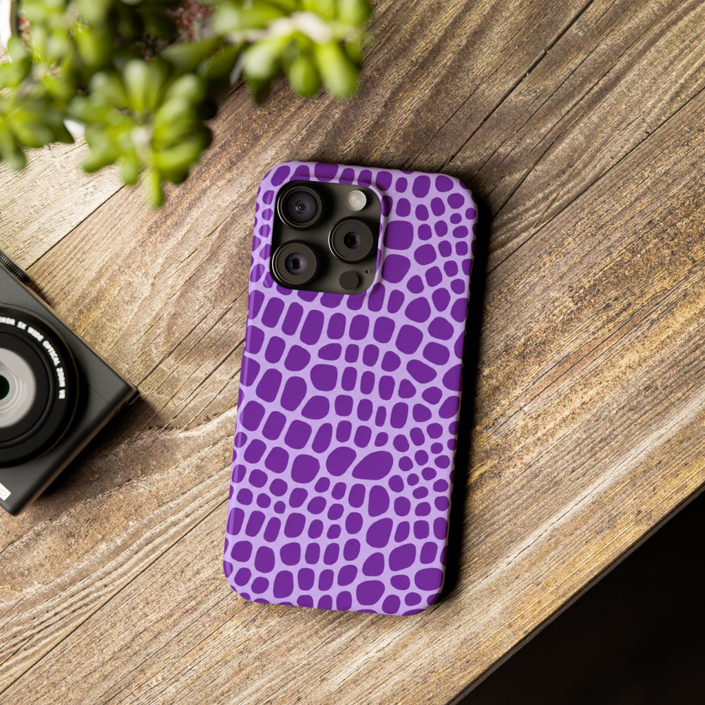 Purple Gator - Slim iphone Case