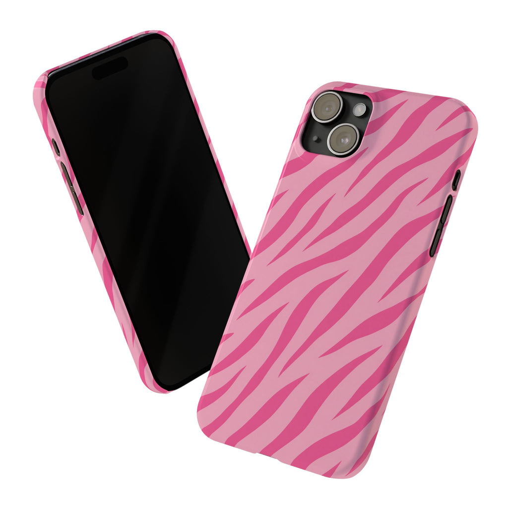 Pink Zebra— Slim iphone Case