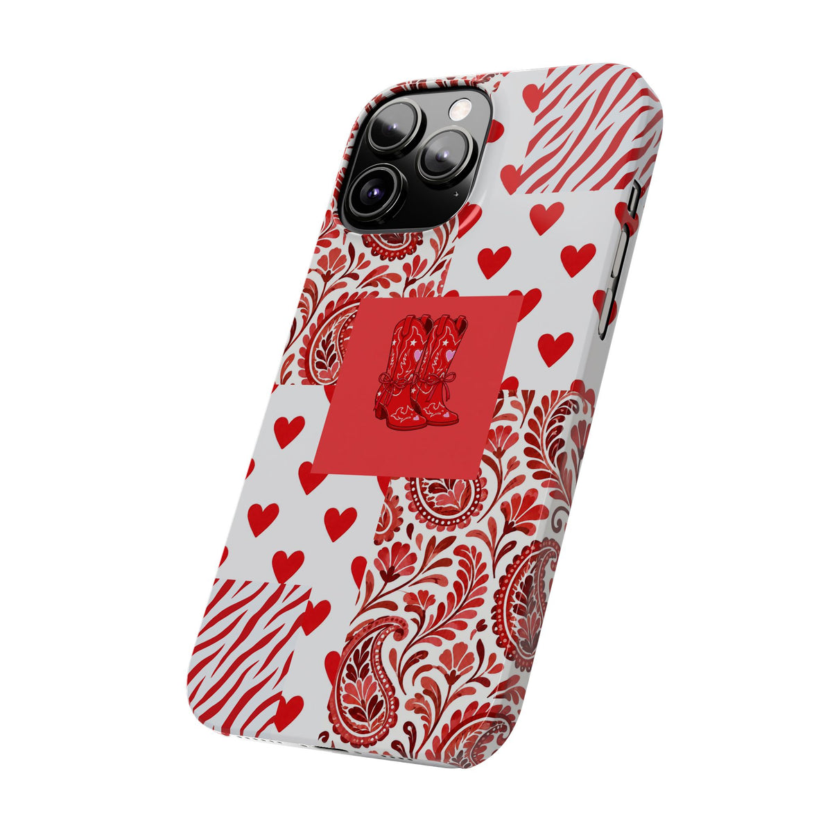 Red Boot Multi Pattern— Slim iPhone Case
