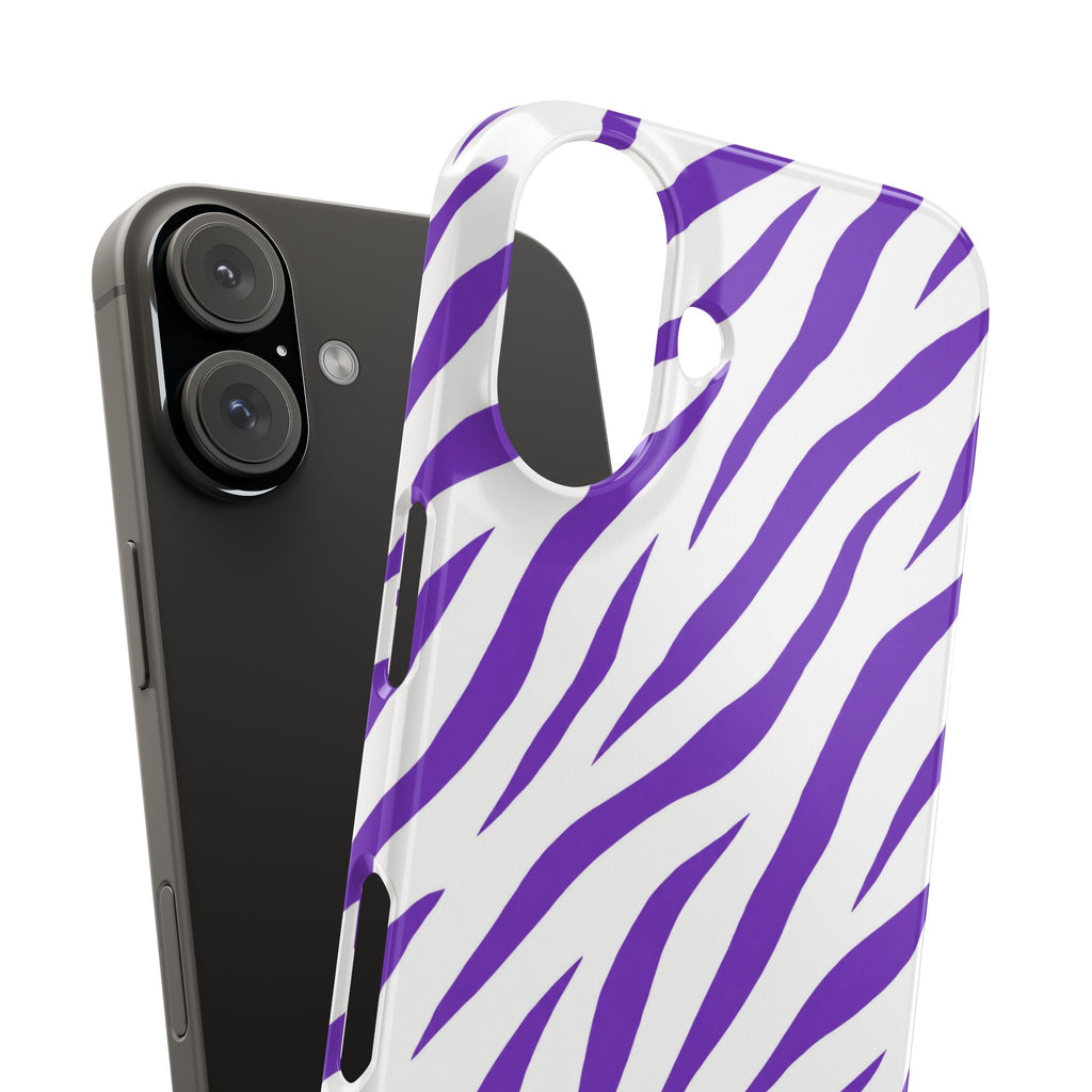 Purple Zebra  — Slim iphone Case