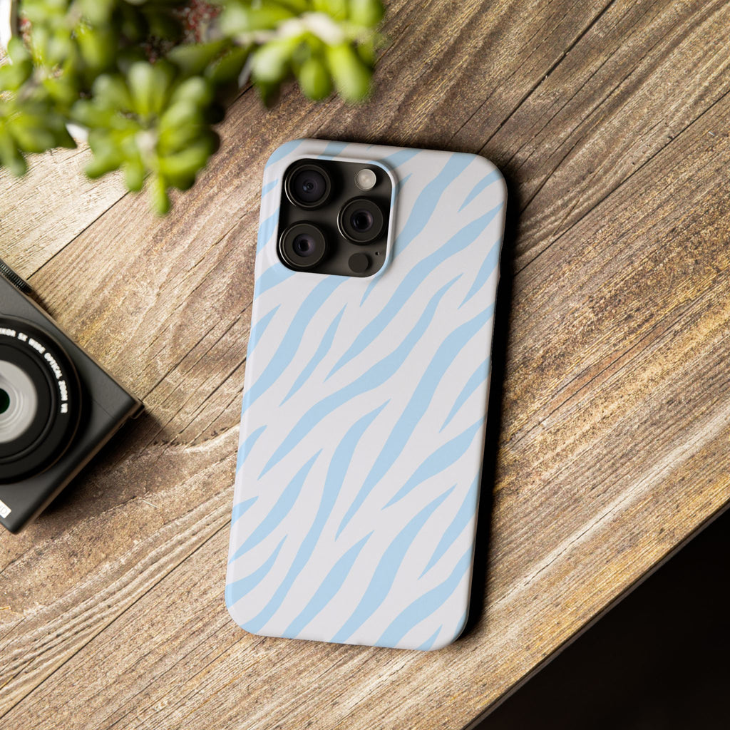 Blue Zebra - Slim iphone Case