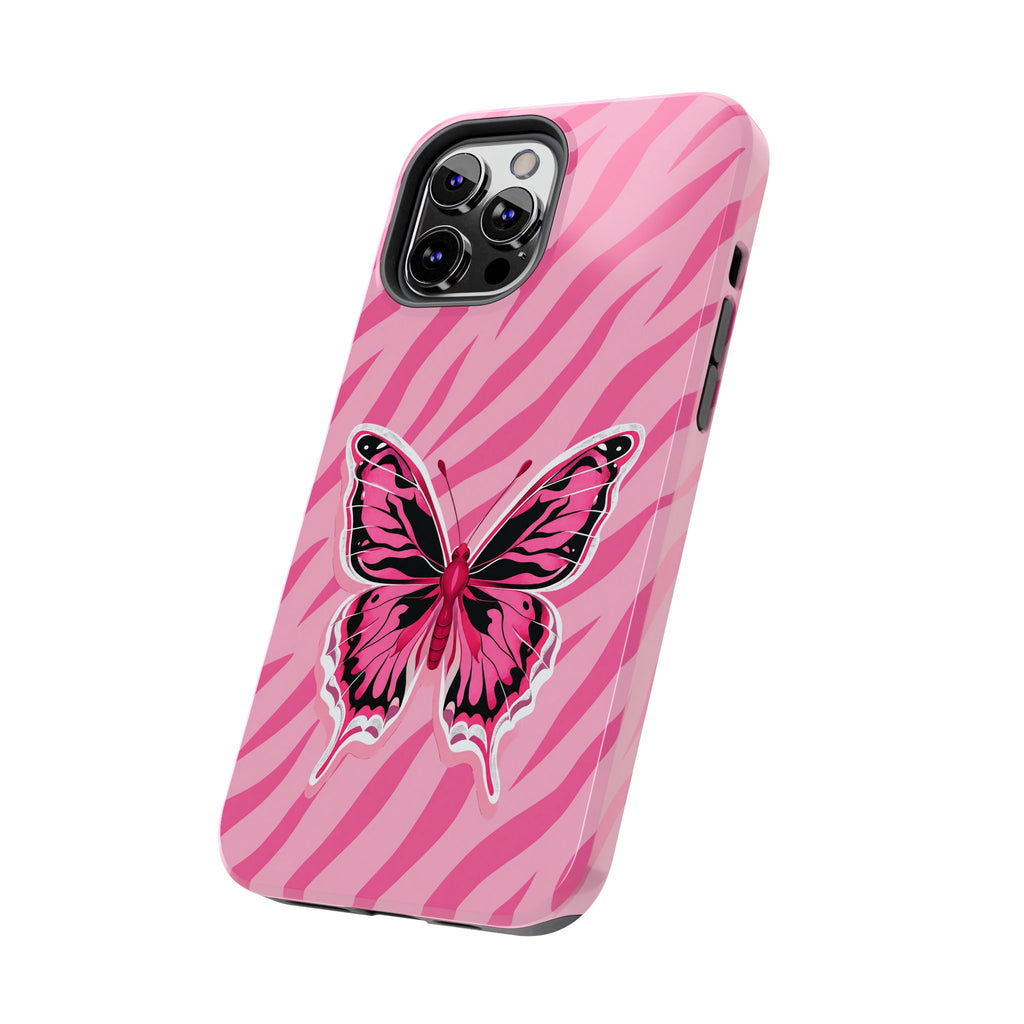 Pink Butterfly - Tough Phone Case