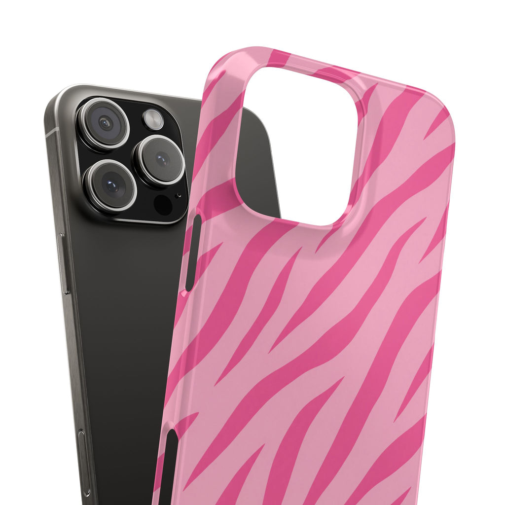 Pink Zebra— Slim iphone Case
