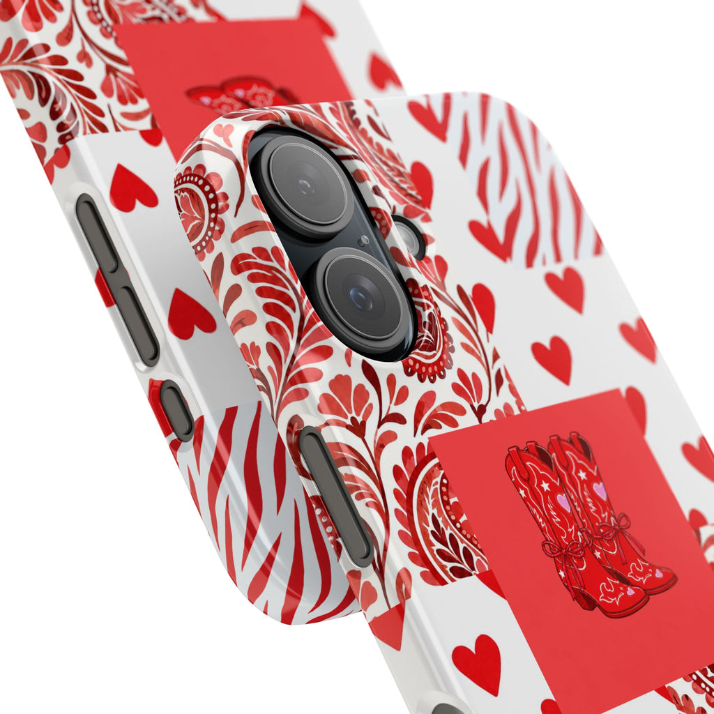 Red Boot Multi Pattern— Slim iPhone Case