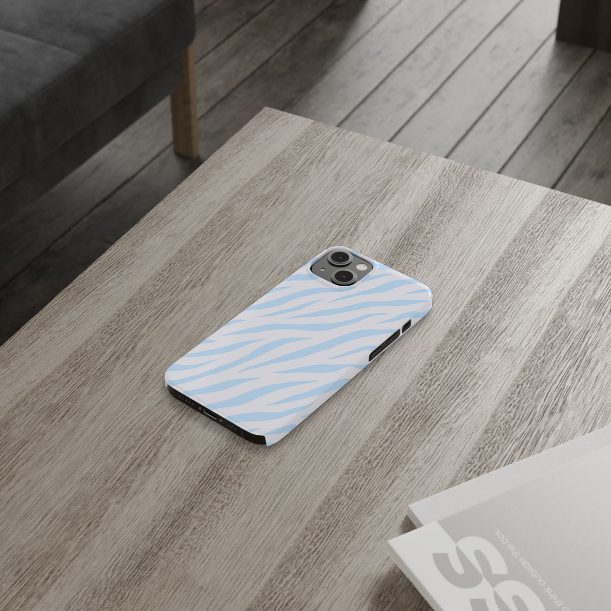 Blue Zebra - Slim iphone Case