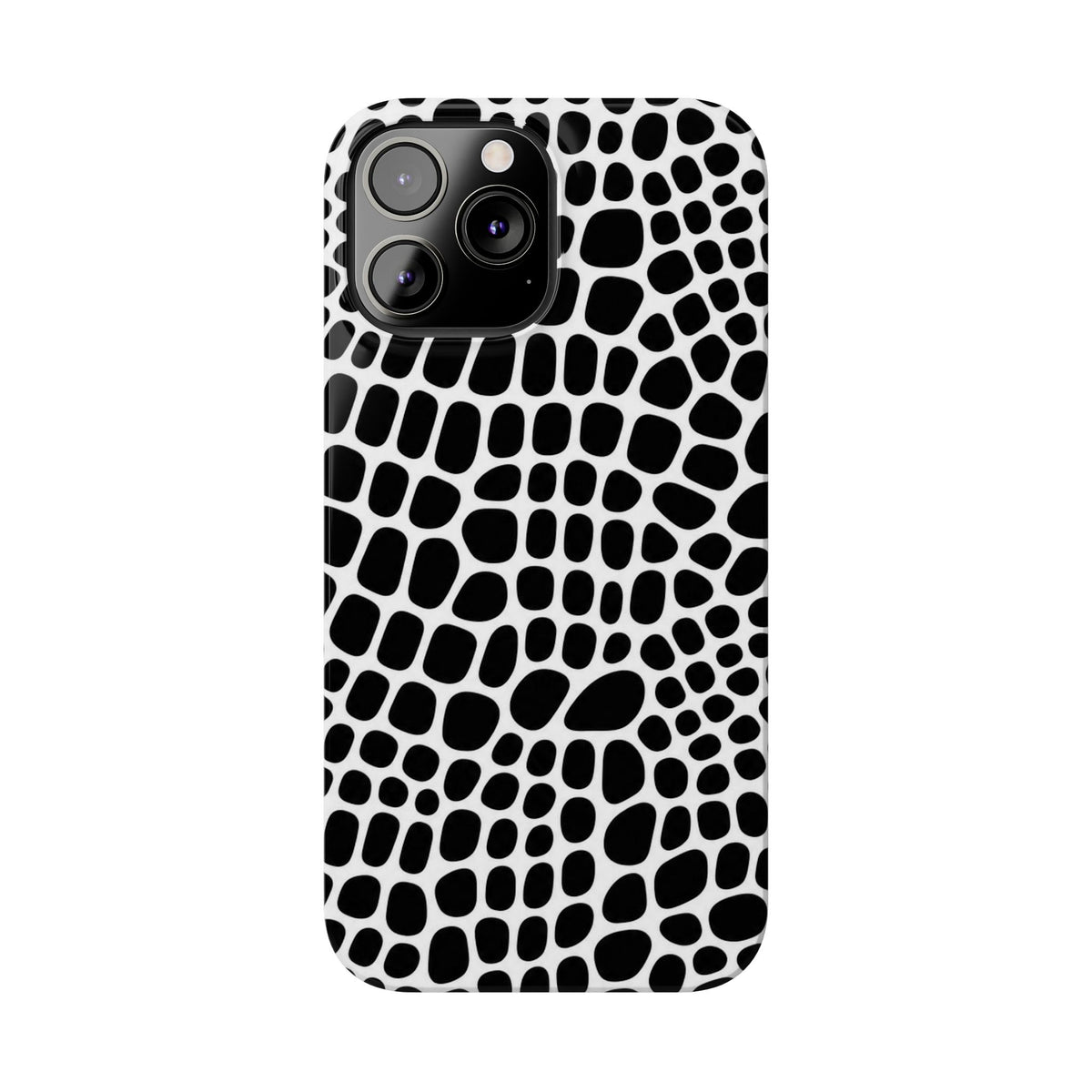 Black and White Gator — Slim iphone Case