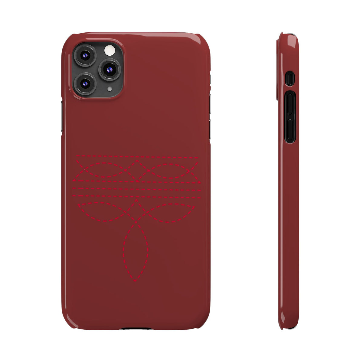 Red Boot Stitch — Slim iphone Case