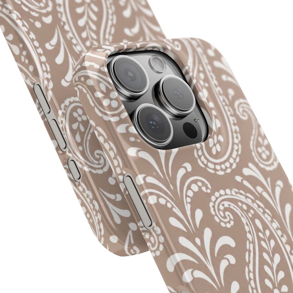 Beige Paisley — Slim iphone Case