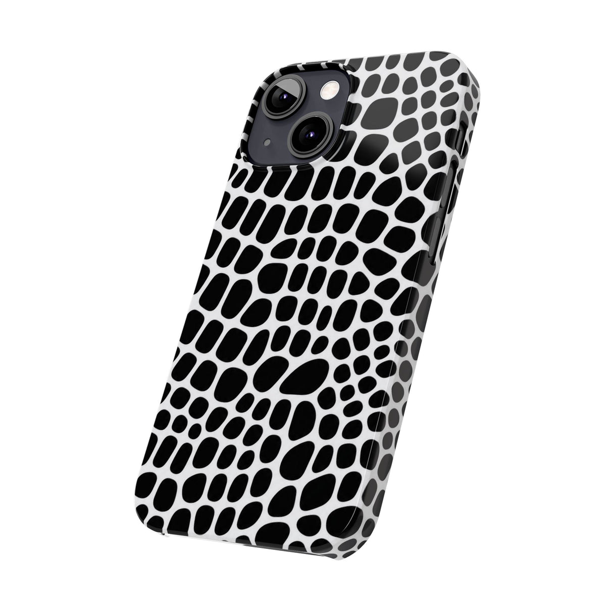 Black and White Gator — Slim iphone Case