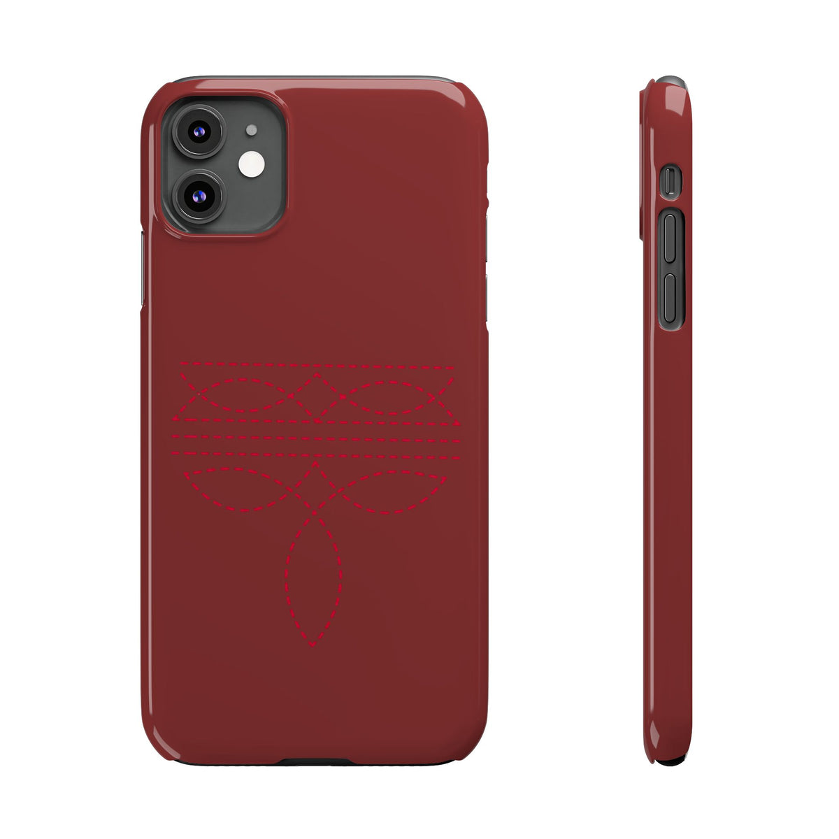 Red Boot Stitch — Slim iphone Case