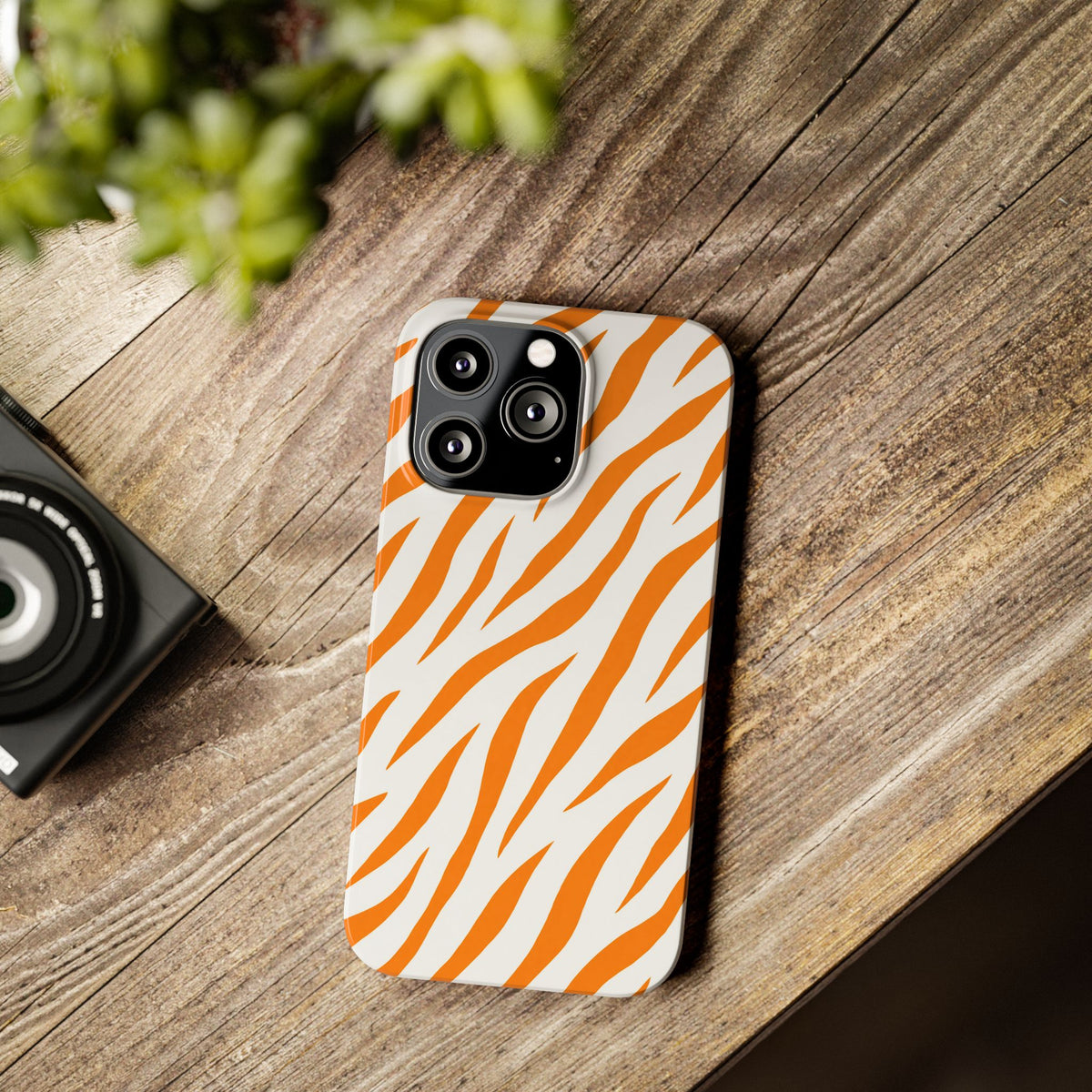 Orange Zebra— Slim iphone Case