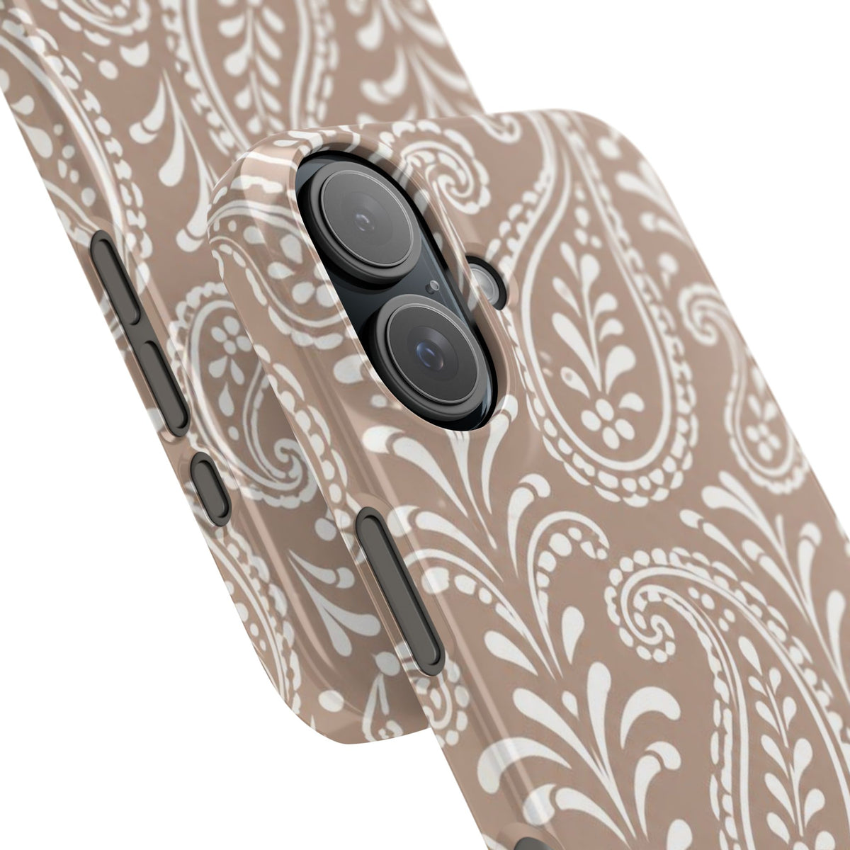 Beige Paisley — Slim iphone Case