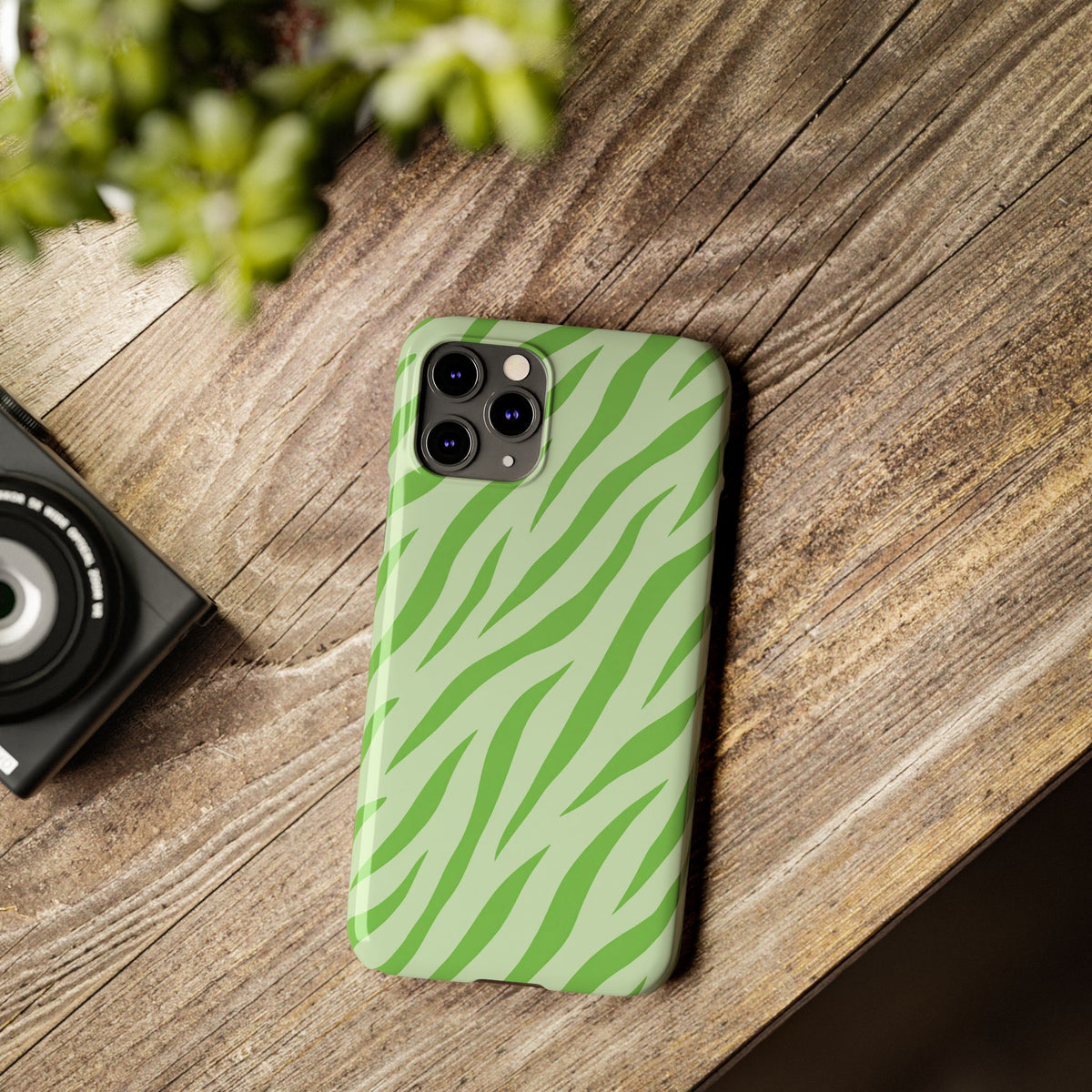 Green Zebra — Slim iphone Case